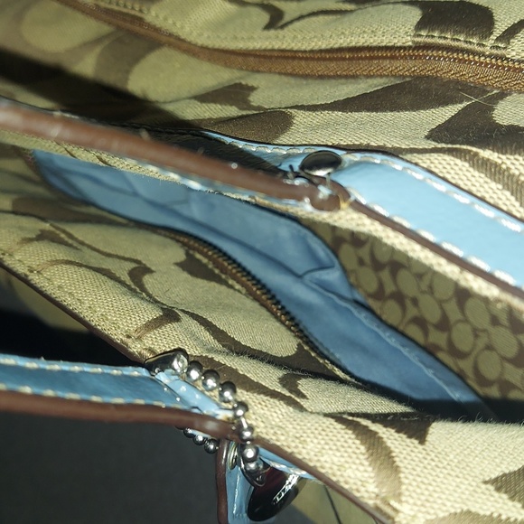 COACH Diaper Bag/Handbag Tote w/ Matching Coach SLG Items as a "Set" - Picture 9 of 16